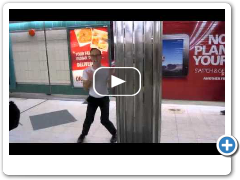 Phil dancing on the subway!